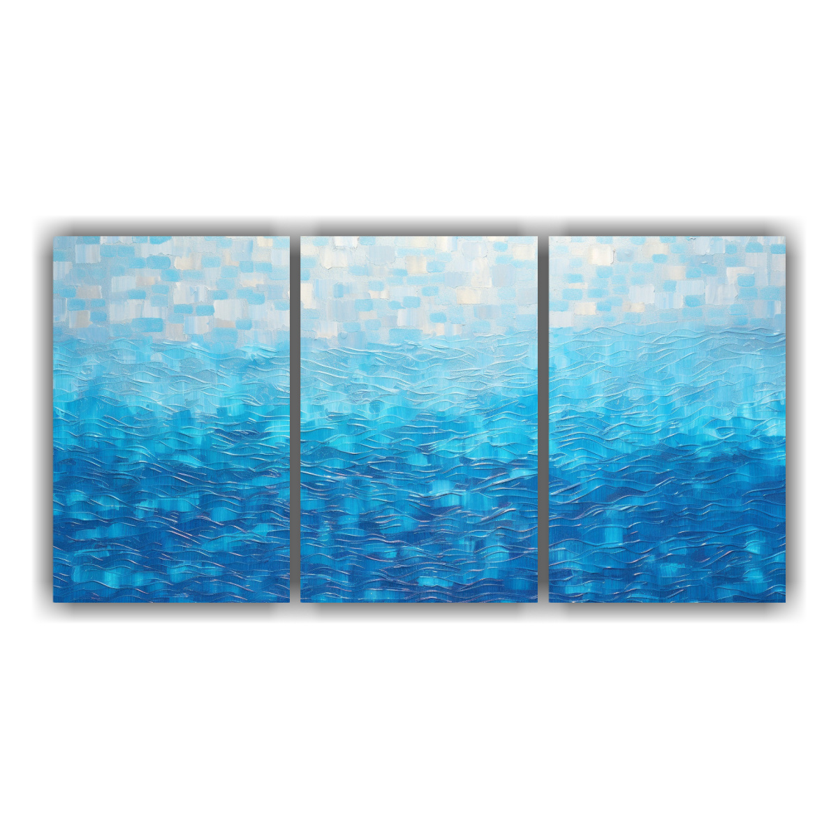 set-de-3-cuadros-inspirador-estilo-puntillismo-luminoso-de-l-quido