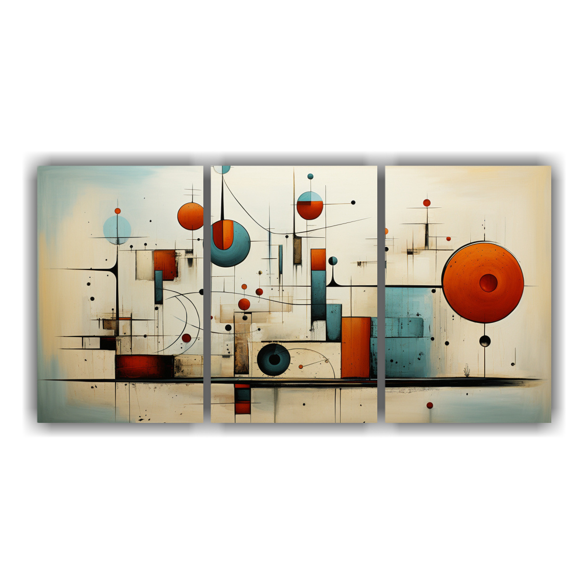 set-de-3-lienzos-tema-representaci-n-arte-abstracto-moderno-de-mediados-de-siglo