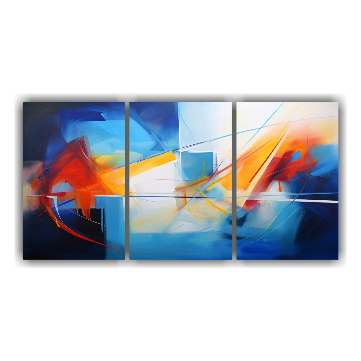 set-de-3-telas-en-bastidor-tema-formaci-n-pinceladas-de-un-recuerdo-abstracto