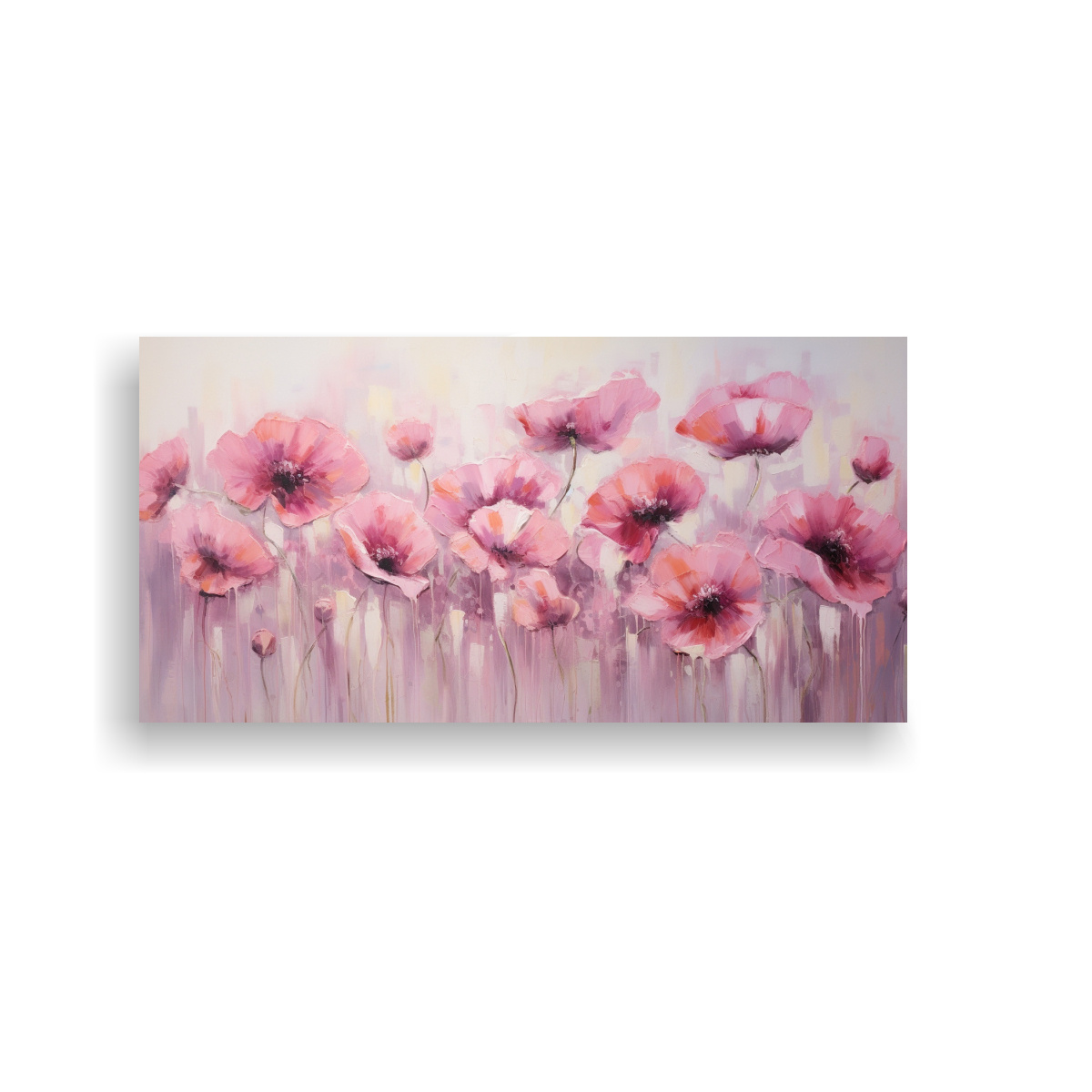 tela-bastidor-moderno-pink-poppies-estilo-pintura-sobre-lienzo
