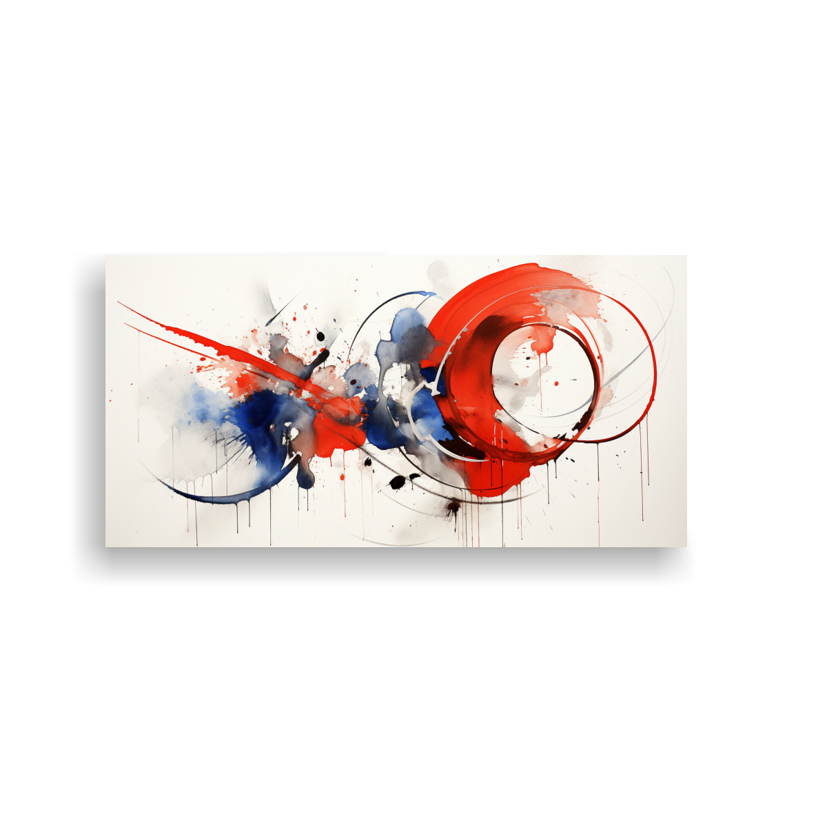 tela-cl-sica-en-bastidor-del-dise-o-abstracto-de-la-bandera-noruega