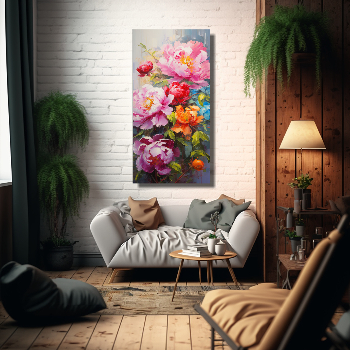 tela-en-bastidor-con-flores-vibrantes-pintura-de-peon-as-en-comedor-1