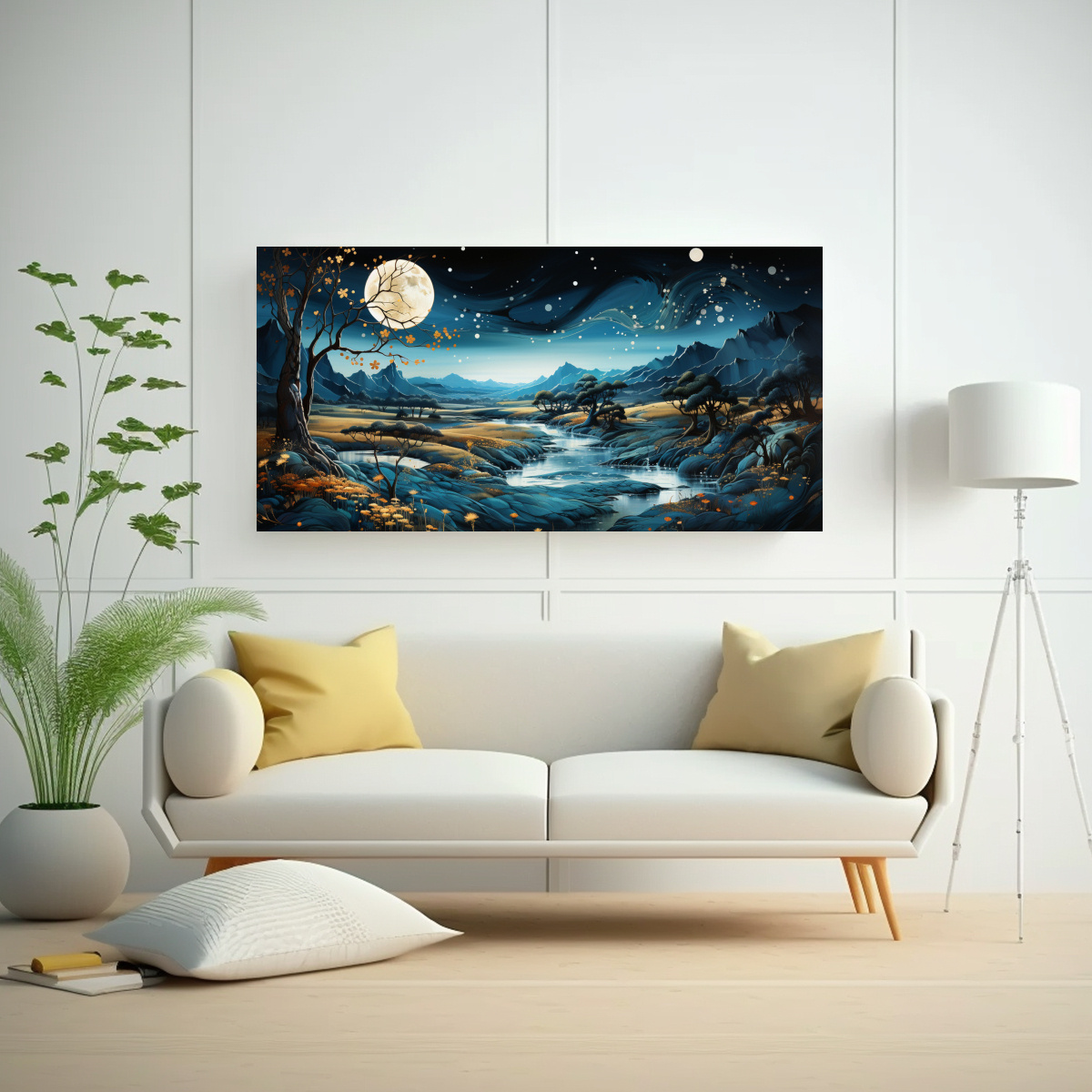 tela-en-bastidor-imagen-colorido-con-luna-y-monta-as-1