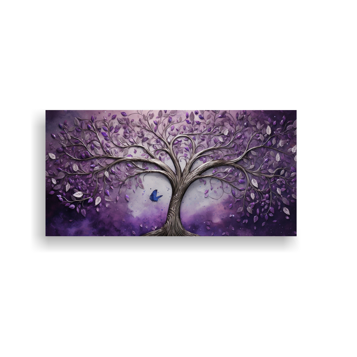 tela-en-bastidor-impreso-vitalidad-rbol-en-morado-y-plata-en