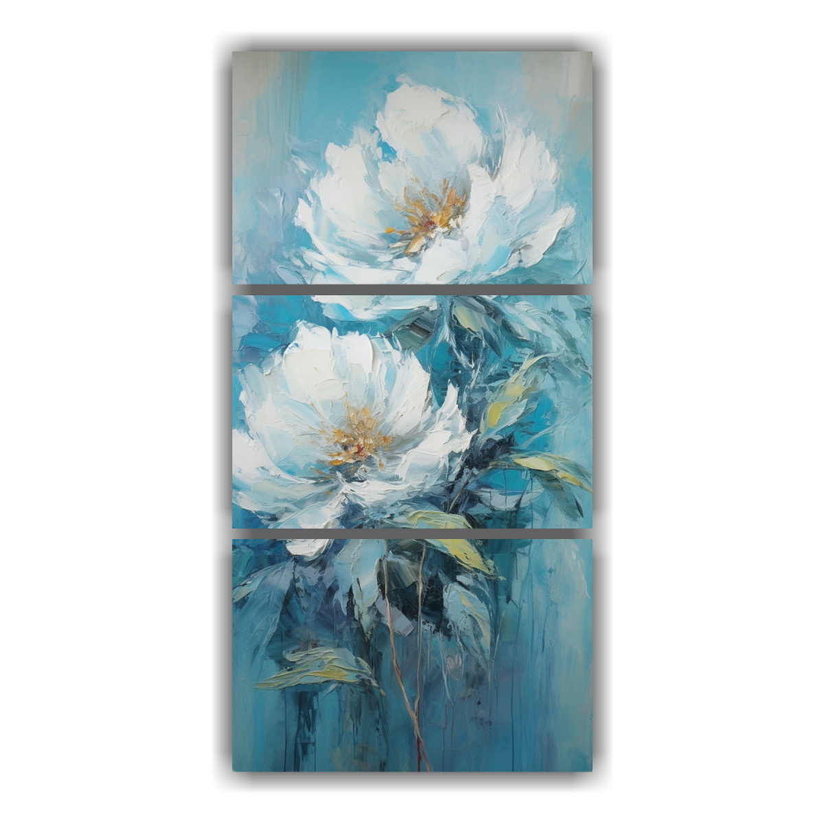 tr-ptico-moderno-juveniles-en-estilo-de-pintura-turquesa-de-peon-as-en-lienzo