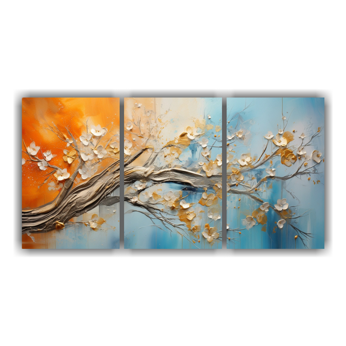 tres-artes-de-pared-calidos-adorable-en-naranja-y-dorado-estilo