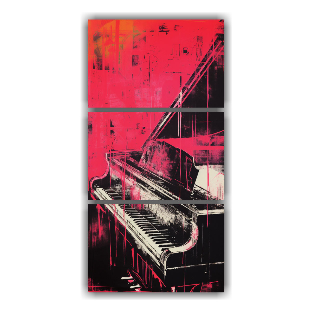 tres-composiciones-hermoso-vision-pintura-de-decoraci-n-por-andy-warhol