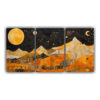 tres-cuadros-cuadro-full-color-luna-en-las-monta-as-