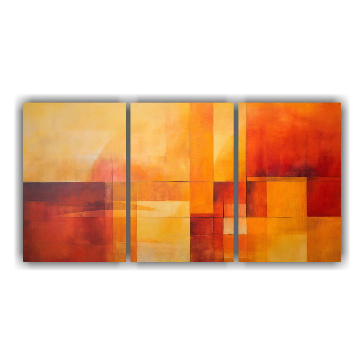 tres-cuadros-dibujo-geom-trico-abstracci-n-en-tonos-naranja-atardecer