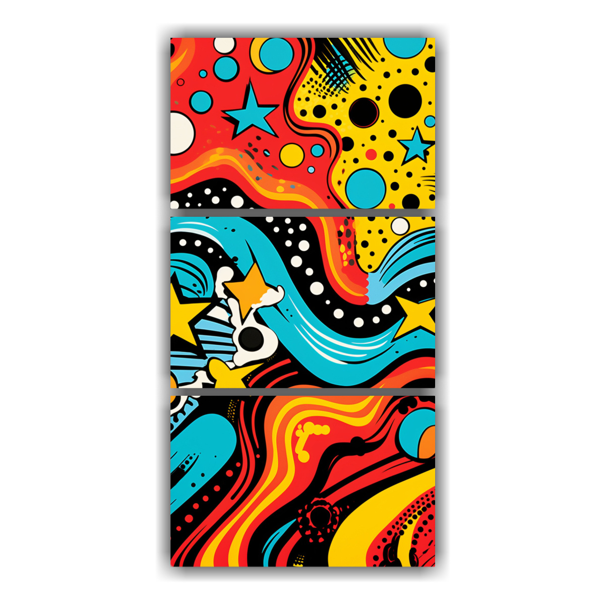 tres-lienzos-de-tela-cuadro-patrones-abstractos-inspirados-en-el-pop-art-en-colores-vivos-en-bastidor-de-madera