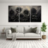tres-lienzos-de-tema-visual-pintura-de-girasoles-negros-en-lienzo-al-estilo-1