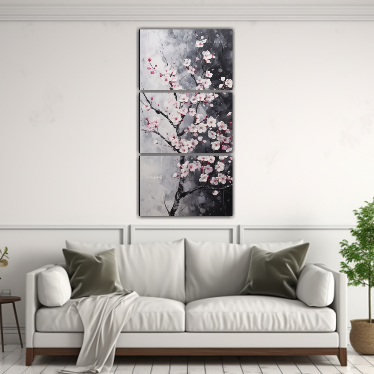 tres-telas-en-bastidor-abstracto-con-flores-de-cerezo-negras-en-el-sal-n-pintura-sobre-lienzo-1