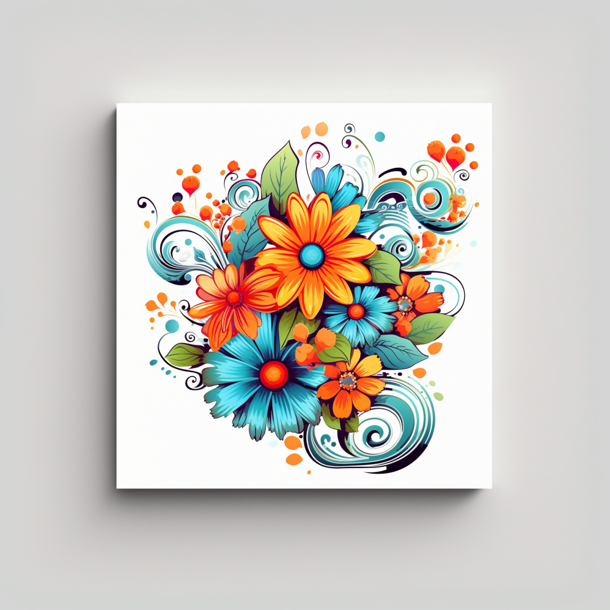 Vanguardia Lienzo Tela Escenario Flowr Clipart Arte Decorativo