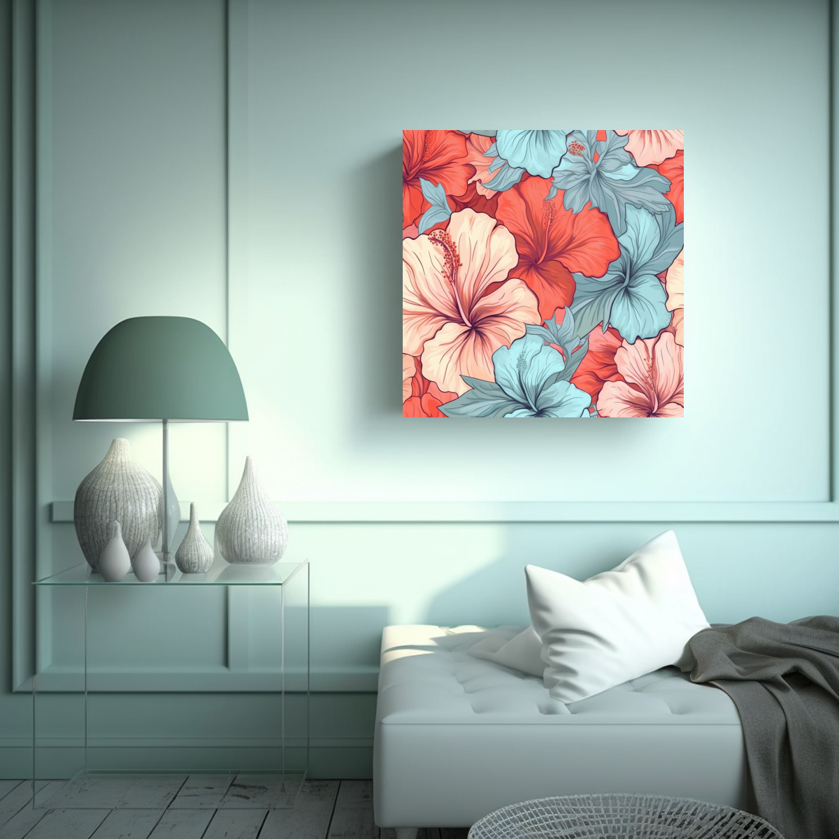 vintage-urbano-lienzo-3d-acuarela-patr-n-hibiscus-ilustraci-n-boho-1