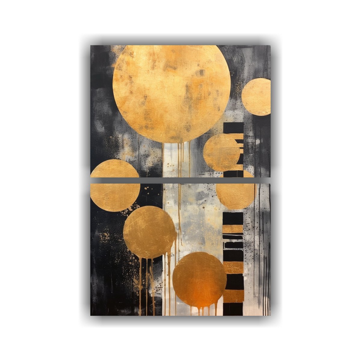 arte-abstracto-en-oro-y-negro-forma-redonda