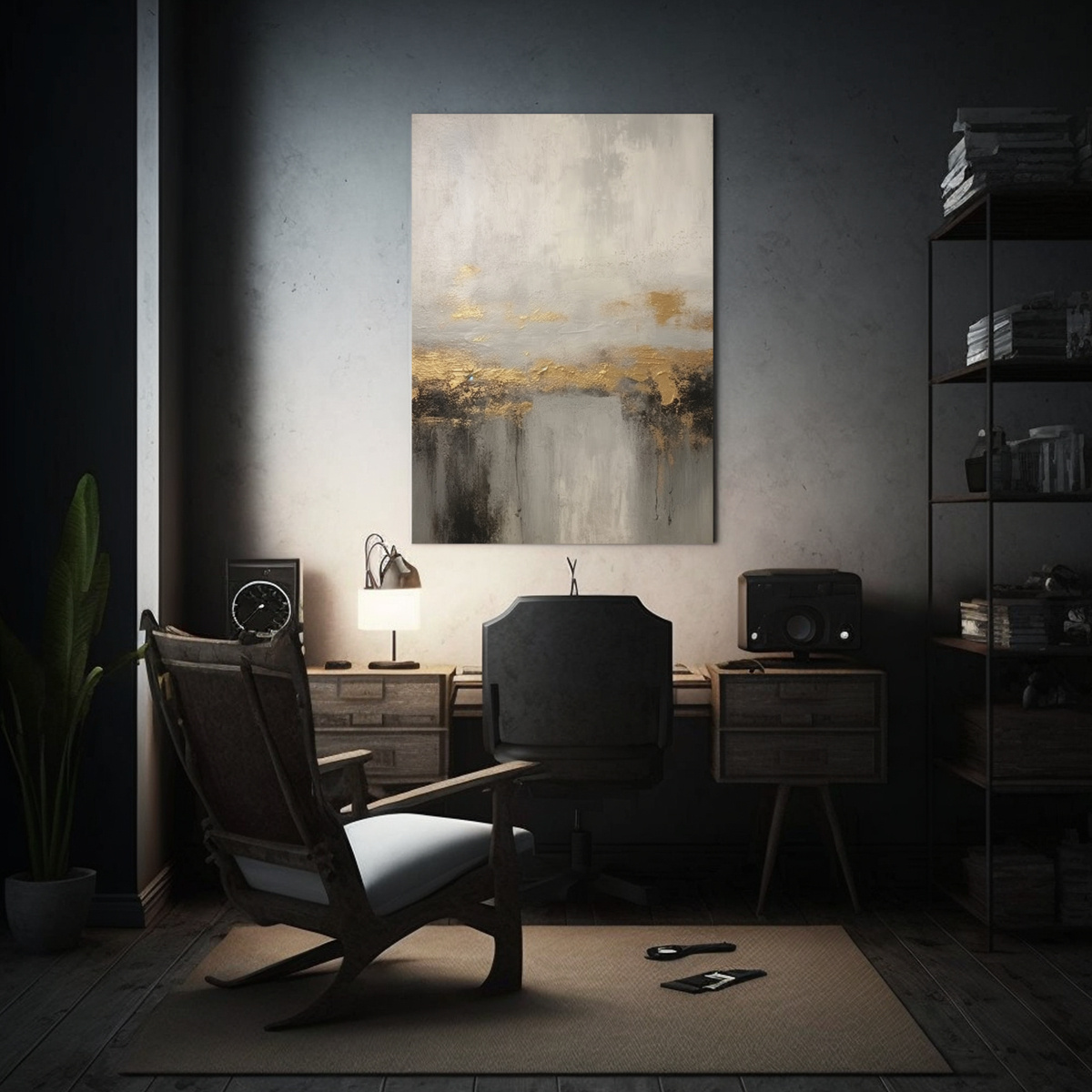 arte-de-pared-decorativo-pintura-al-leo-abstracta-gris-1