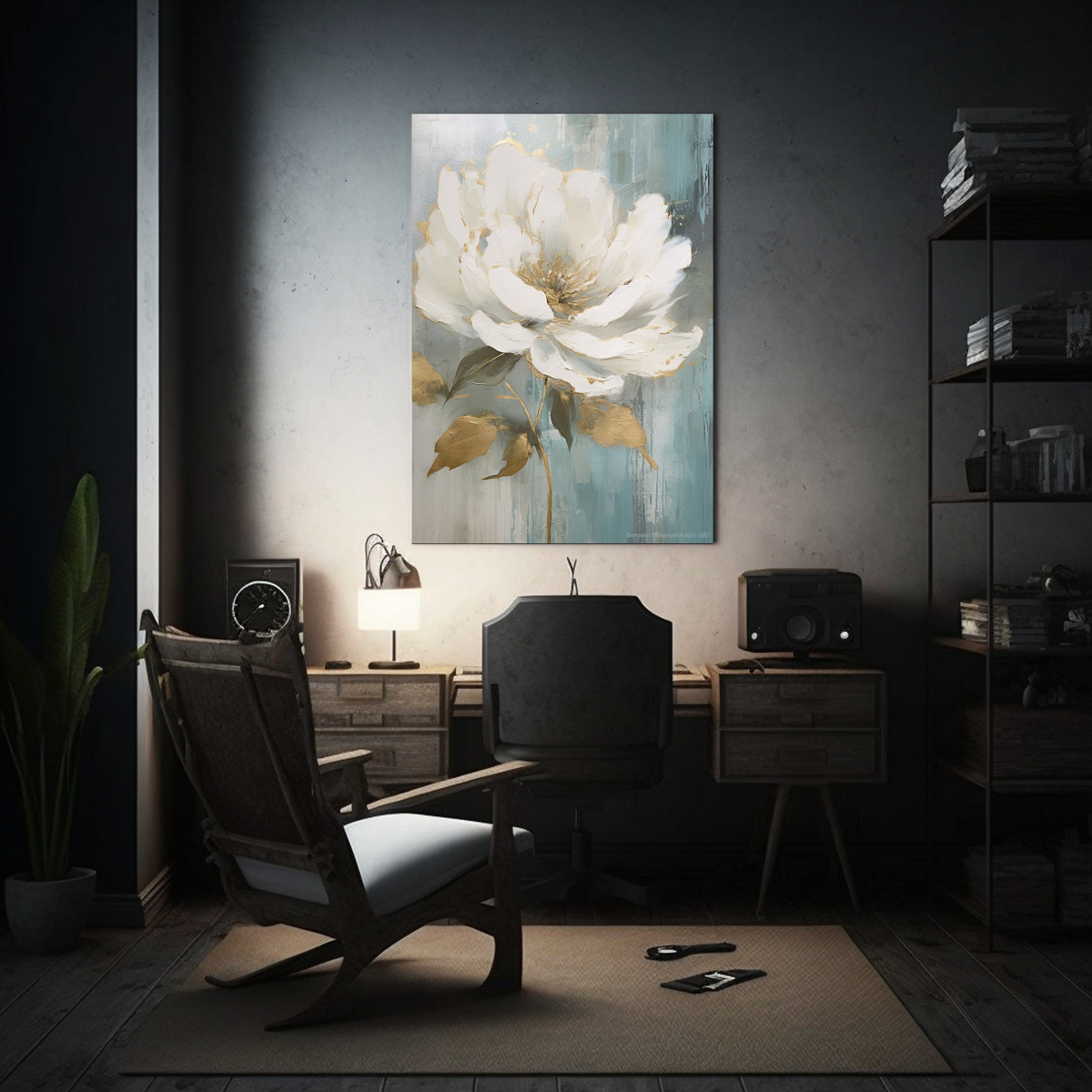 arte-de-pared-impreso-equilibrio-flor-de-peon-a-en-dorado-y-blanco-estilo-decorativo-1-1