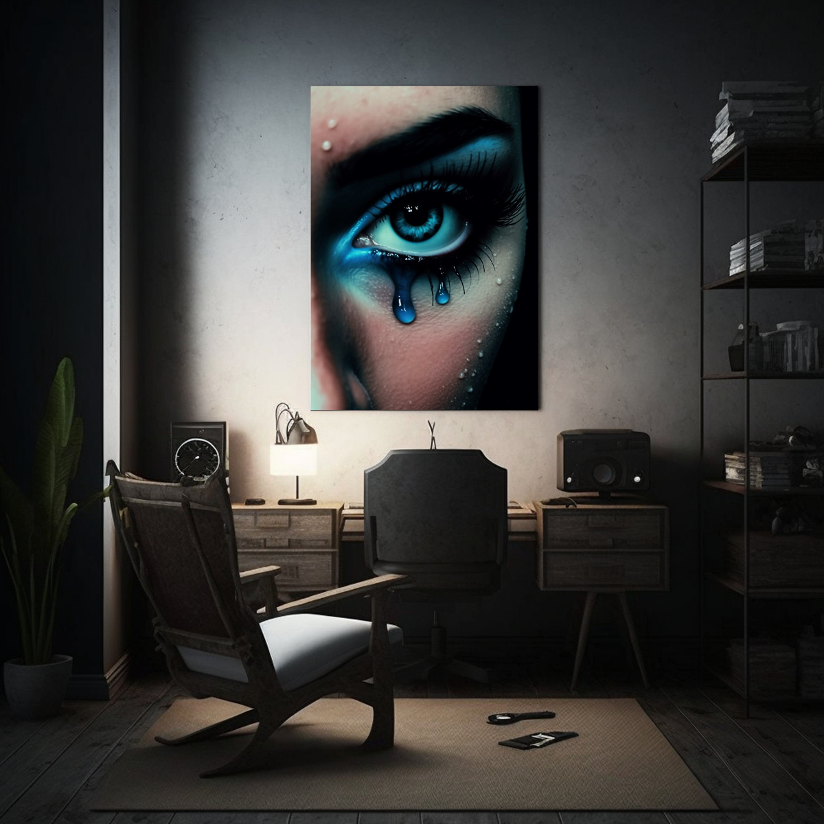 arte-de-pared-inspiraci-n-m-stica-intenso-ojo-cian-en-silueta-sutil-1