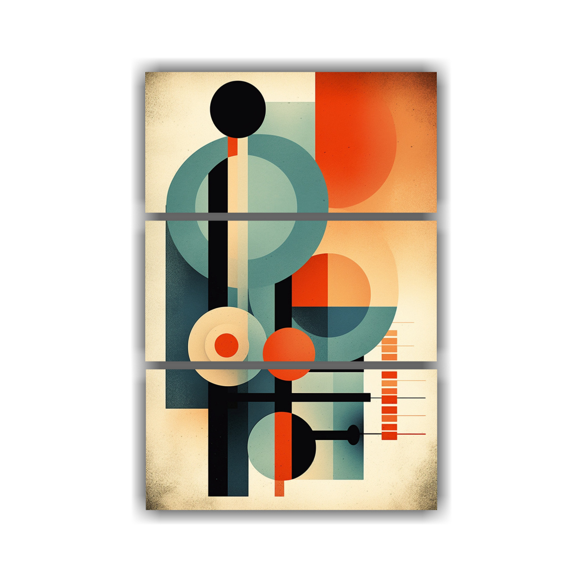 arte-de-pared-l-neas-coloridas-abstracto-estilizado-tres-artes-de-pared-finas