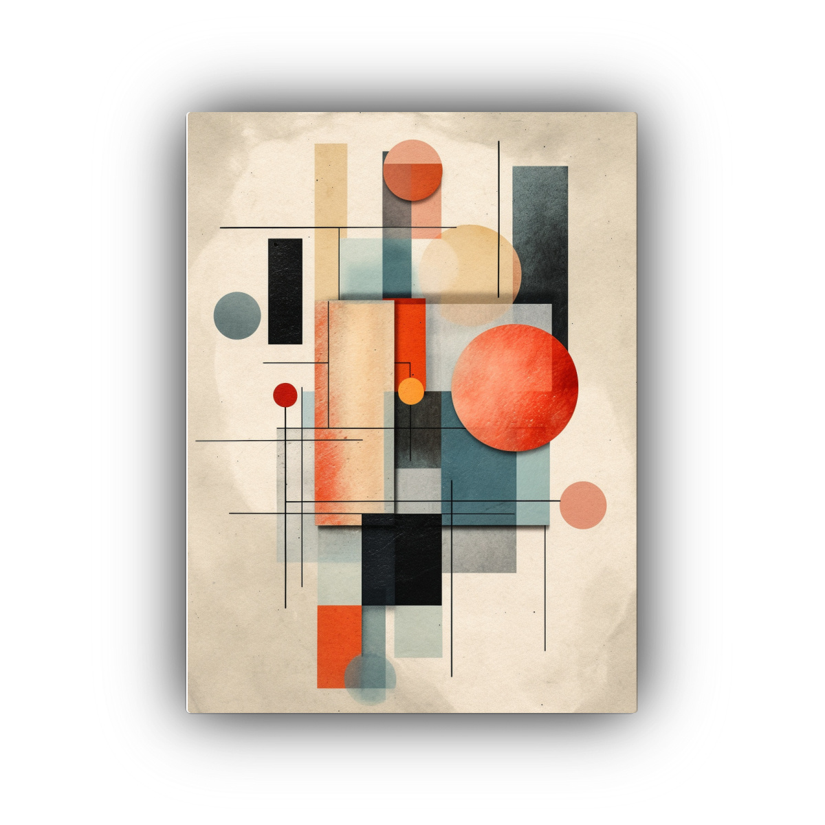 arte-de-pared-modernos-en-cuadro-con-estilos-mixtos-de-pinturas-decorativas-en-colores-vivos