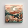 arte-de-pared-patr-n-intenso-con-plantas-y-monta-as