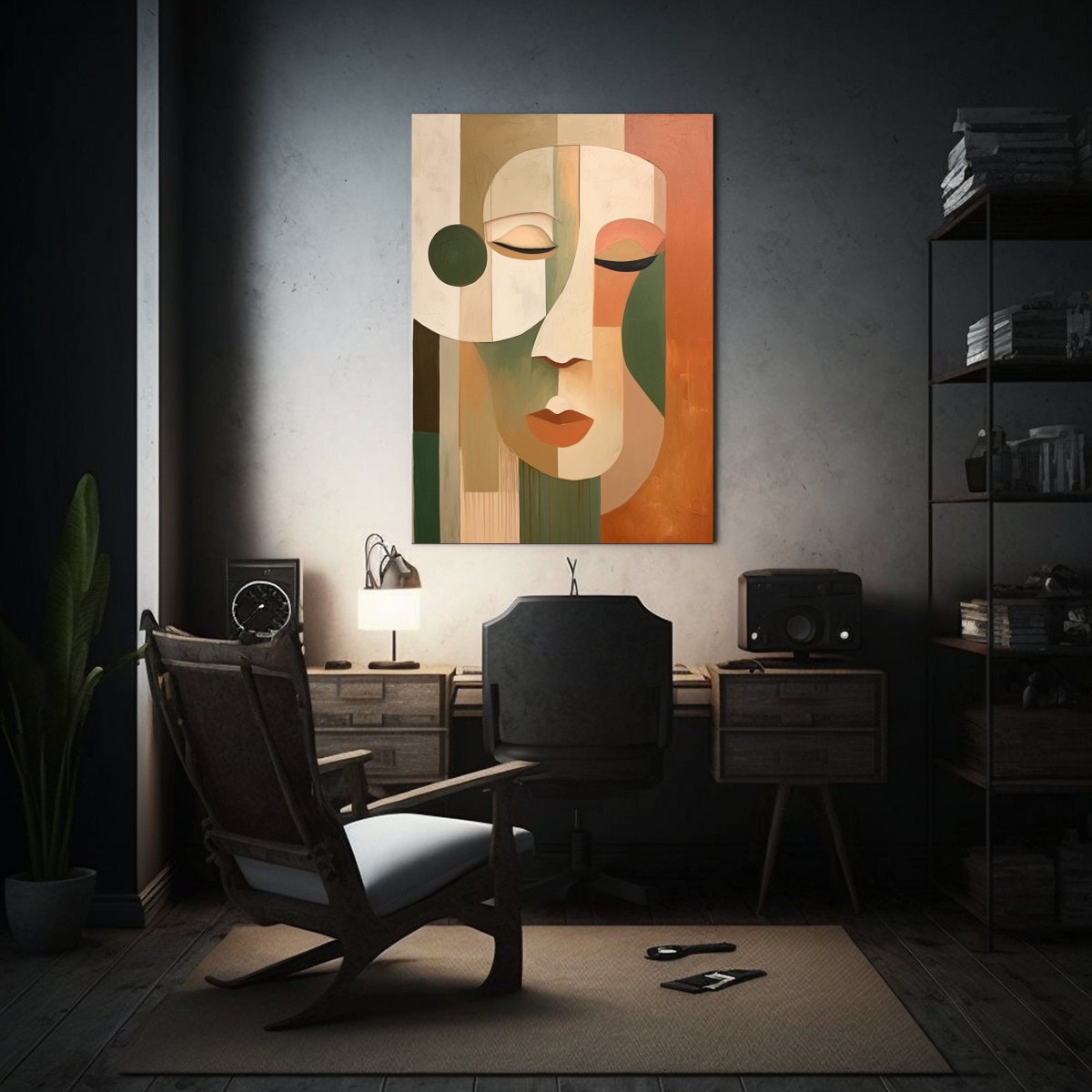 arte-moderno-refinado-para-decoraci-n-de-pared-en-verde-beige-1