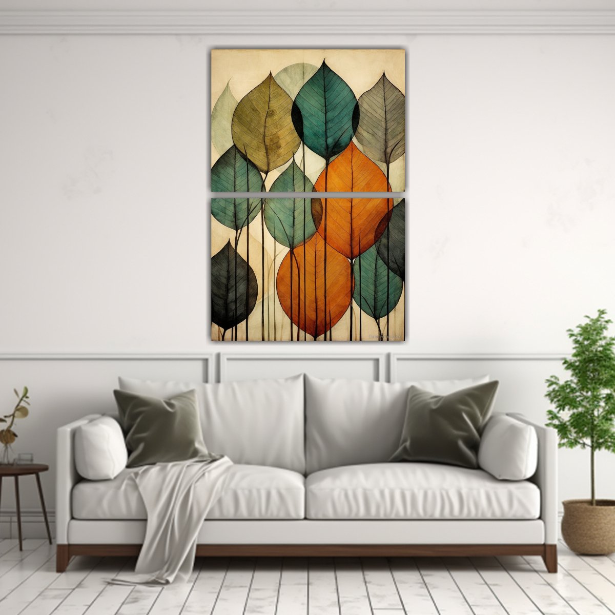 artes-acuarela-expresividad-a-knolling-lineart-y-wash-cuadro-hojas-1