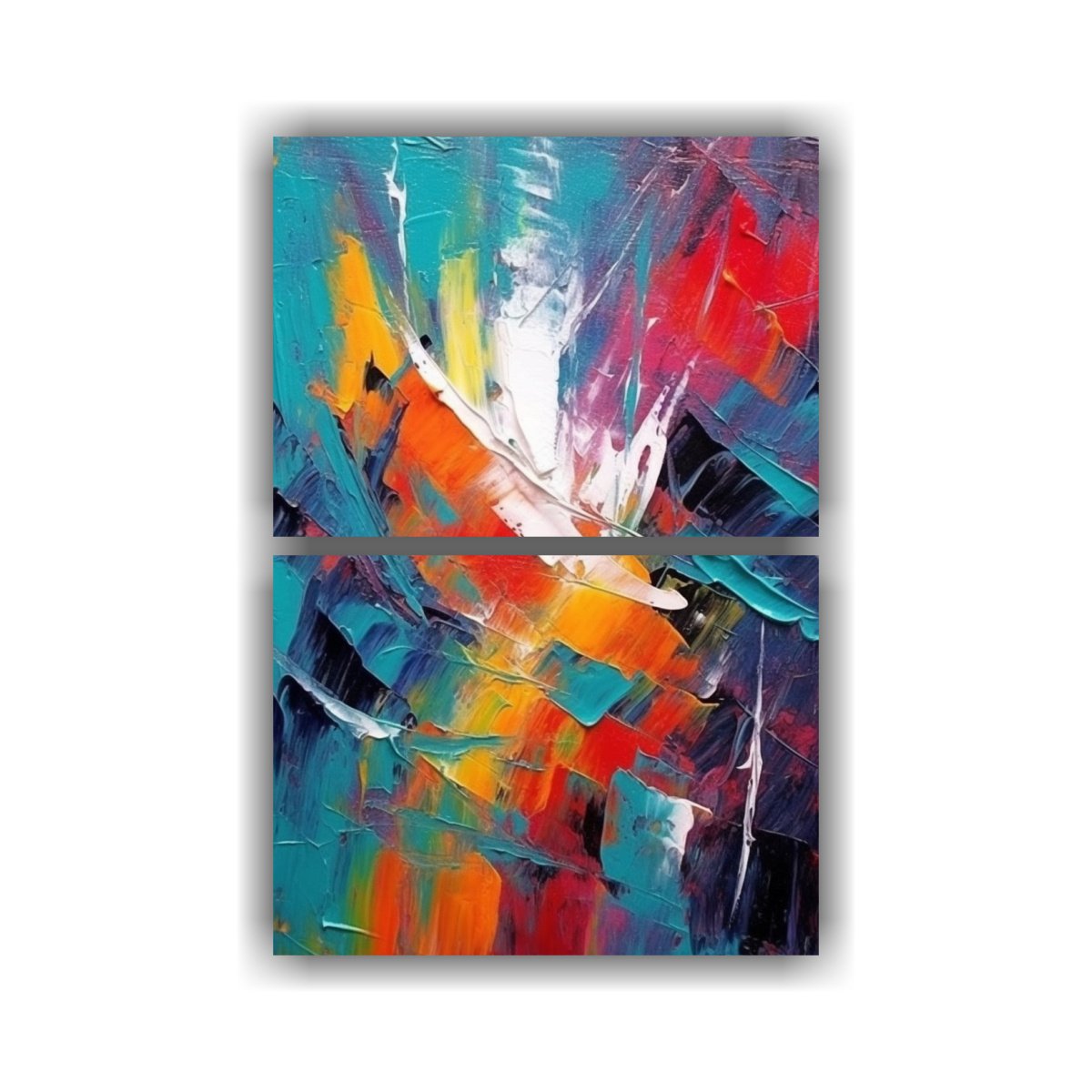 artes-de-pared-calidos-poca-pinturas-abstractas-decorativas