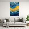 artes-de-pared-decorativas-ondas-azules-y-amarillas-1