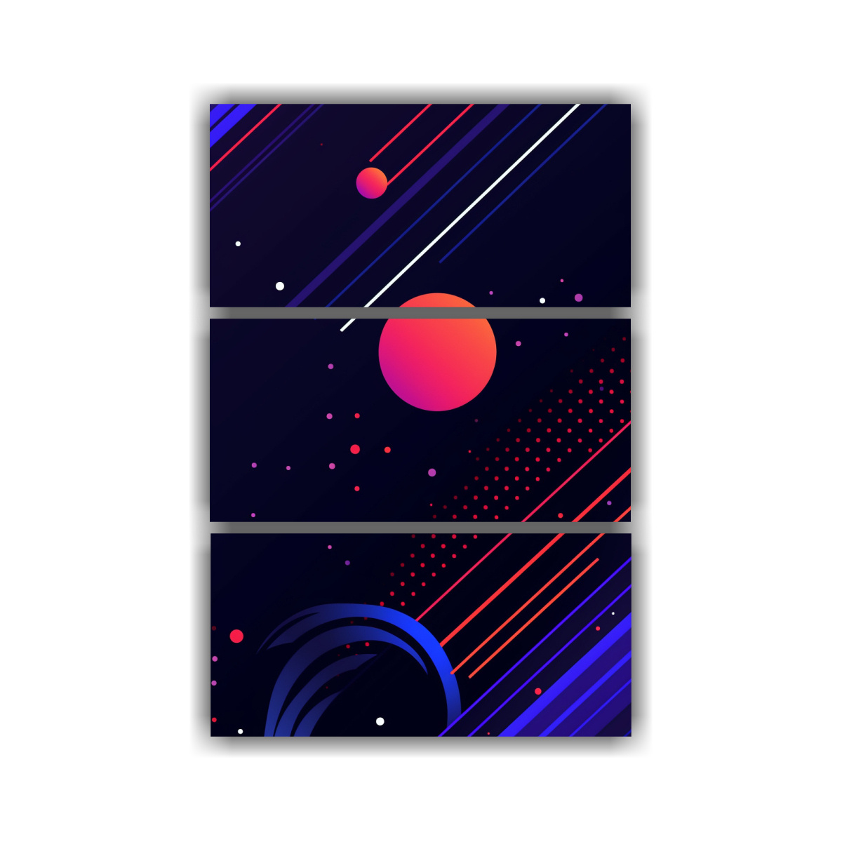 artes-de-pared-modernas-con-dots-de-colores