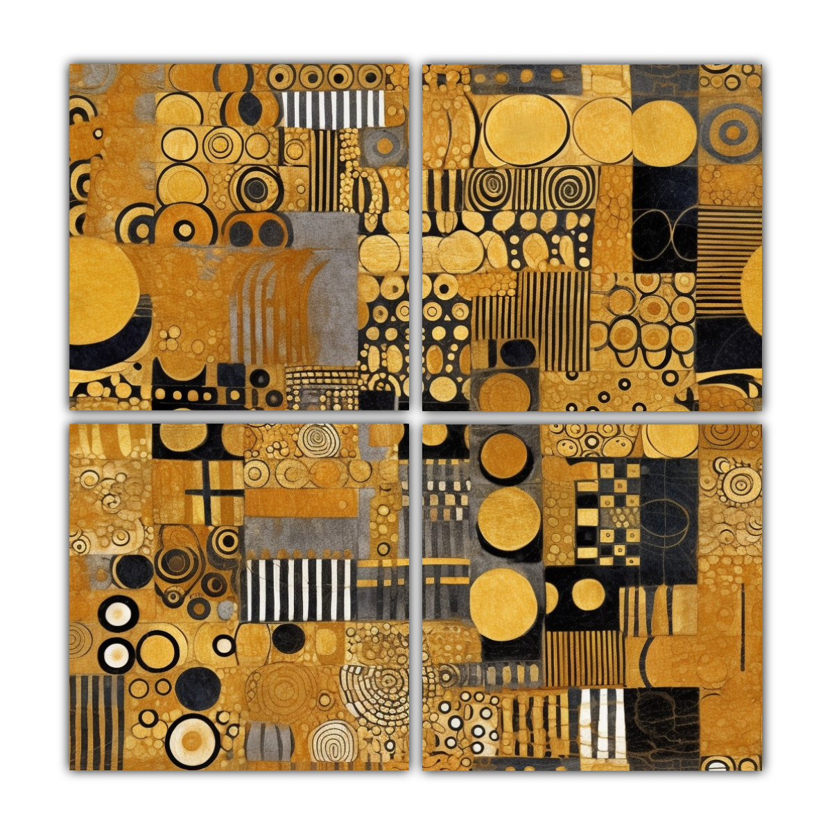 composiciones-acuarela-de-klimt-y-klee-en-oro-y-plata