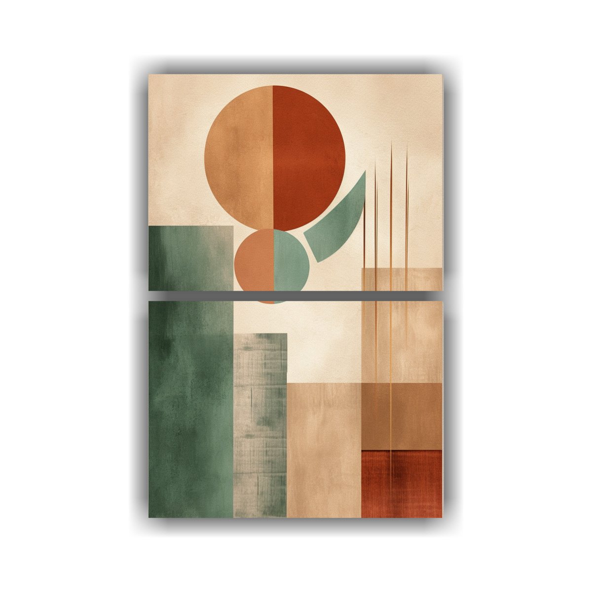 conjunto-2-arte-pared-estilo-galer-a-oficina-boho-abstracto-beige-verde-terracota