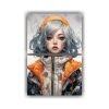 conjunto-2-arte-pared-tela-sublimada-falsa-dama-anime-con-ropa-1970-estilo