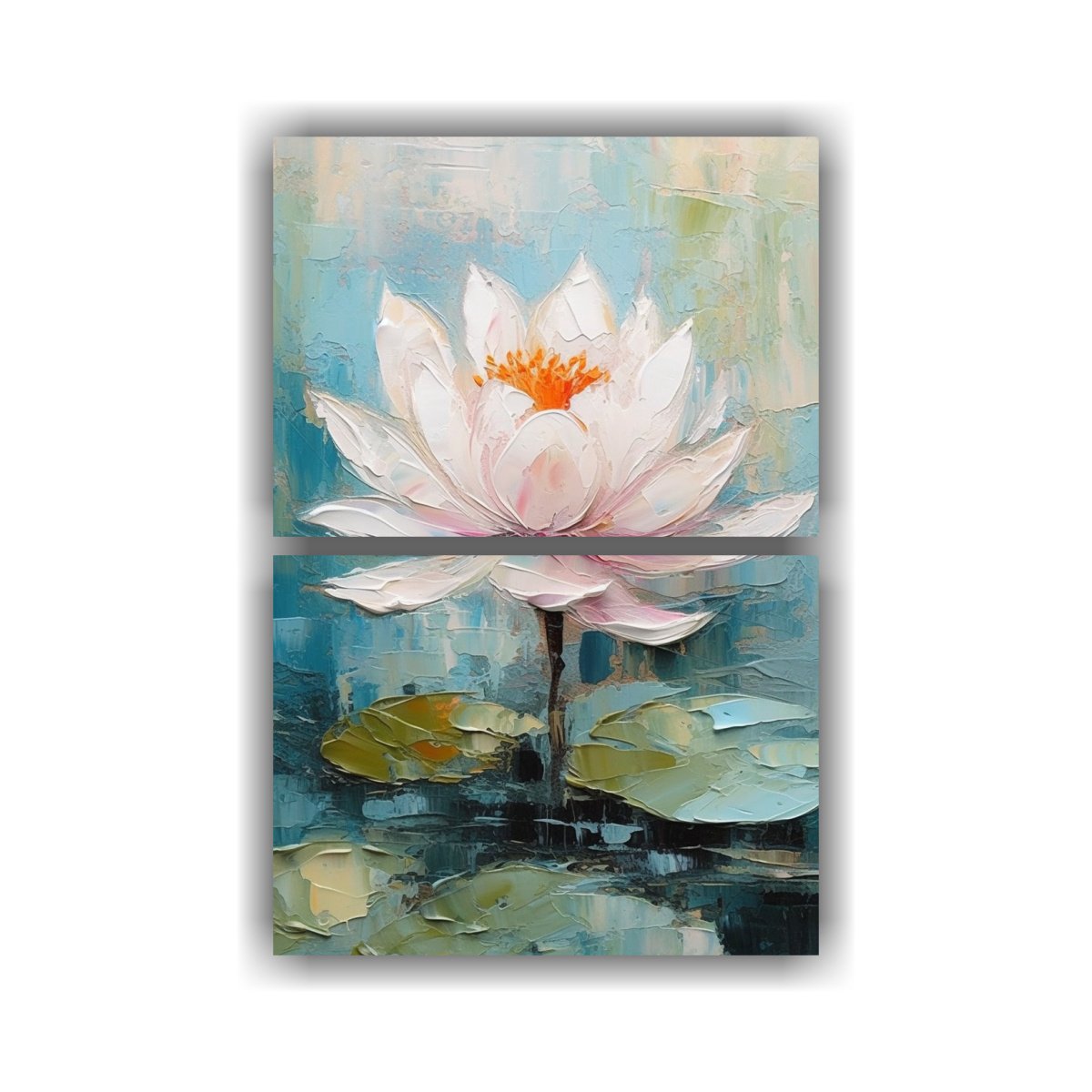 conjunto-2-artes-dibujo-mural-flor-de-loto-m-gica-pinturas-abstractas-gruesas-en-lienzo