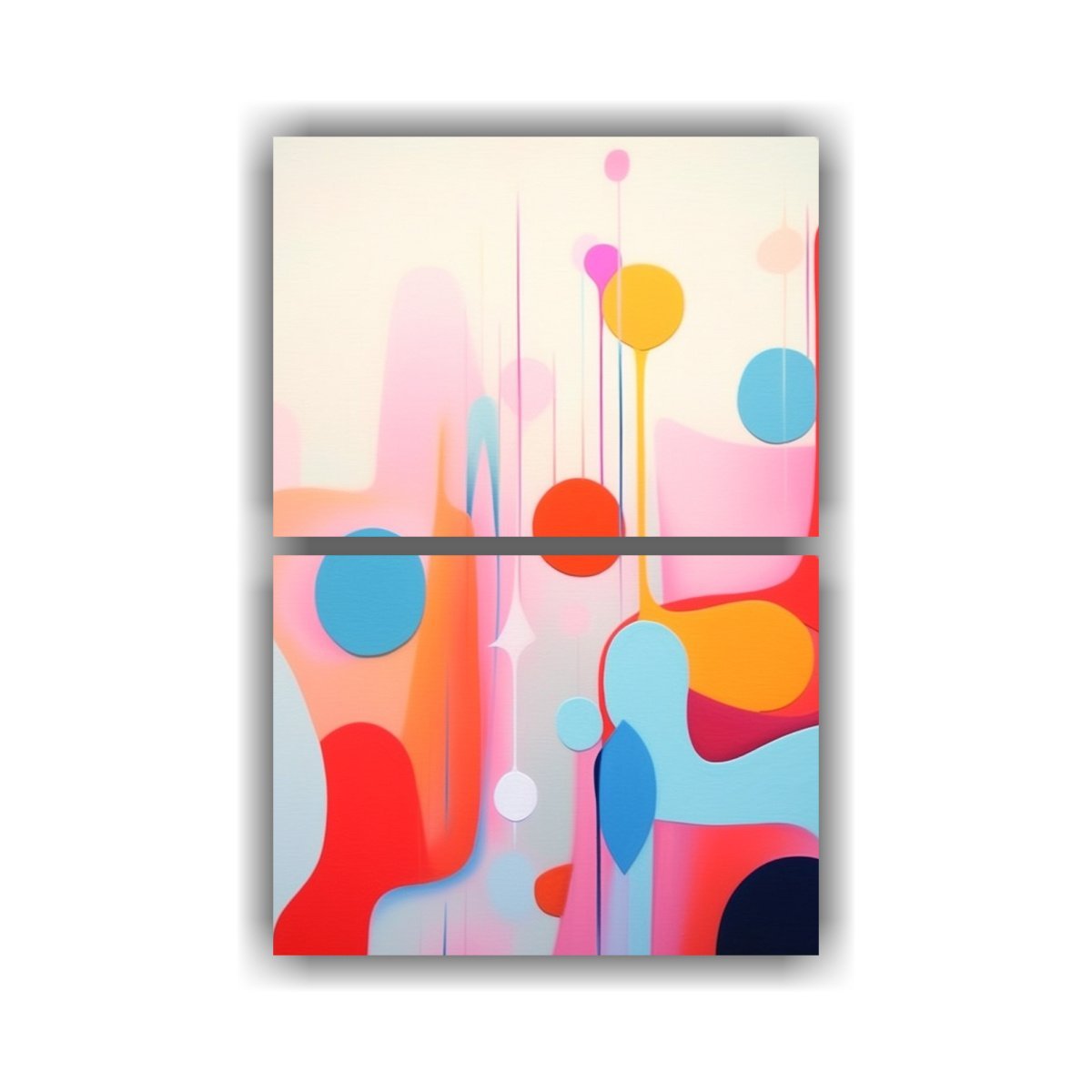 conjunto-2-artes-inspirador-alegre-pastel-blanco-rosa-intenso-albaricoque