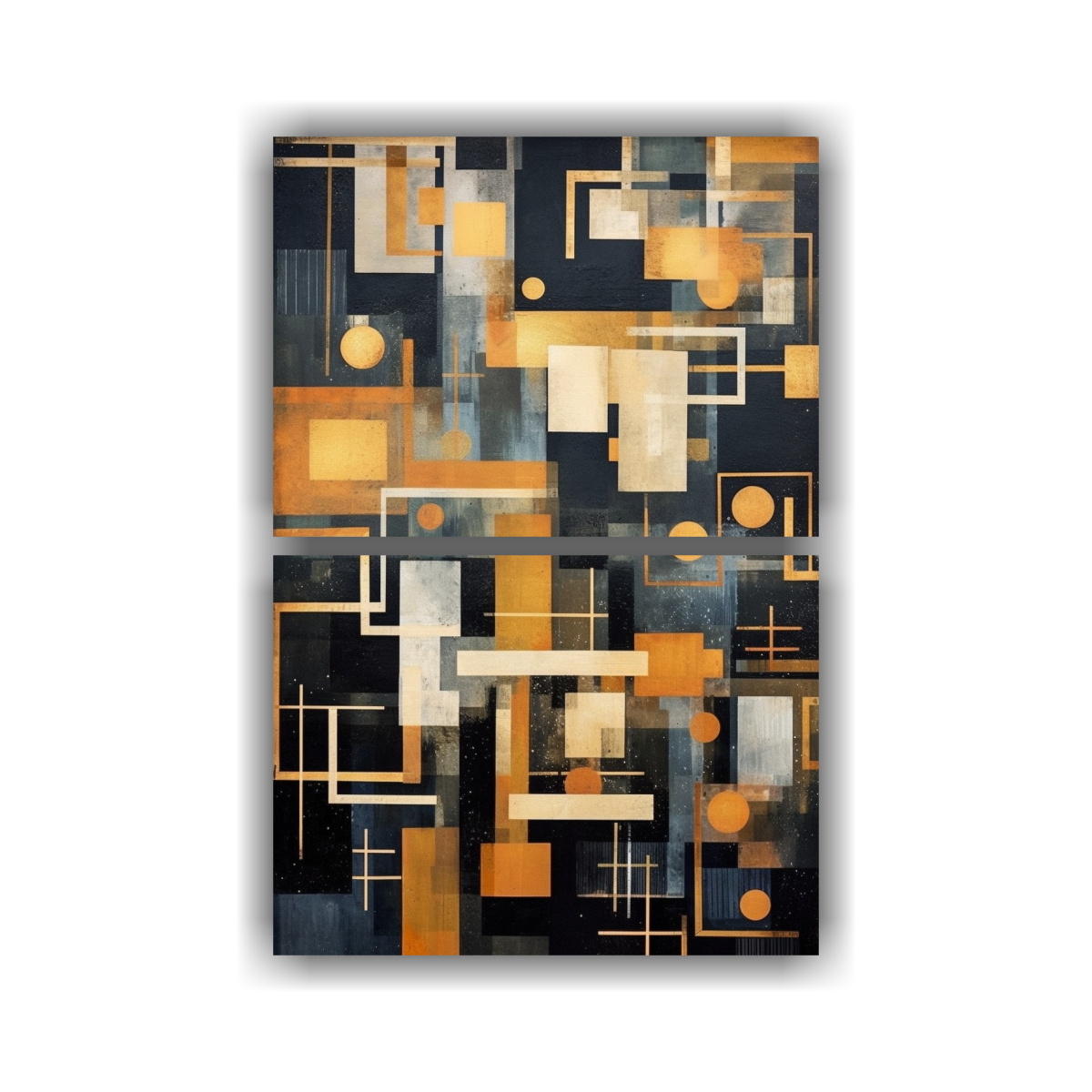 conjunto-2-cuadros-de-alta-calidad-para-cuarto-pintura-al-leo-en-oro-y-negro