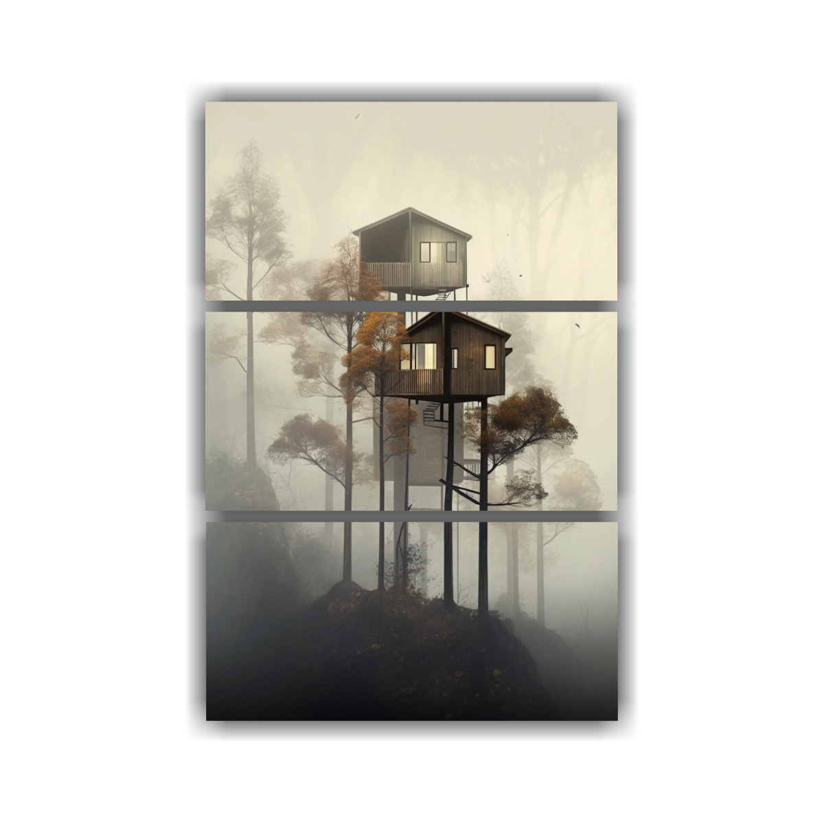 conjunto-de-3-cuadros-tema-escenario-con-varios-edificios