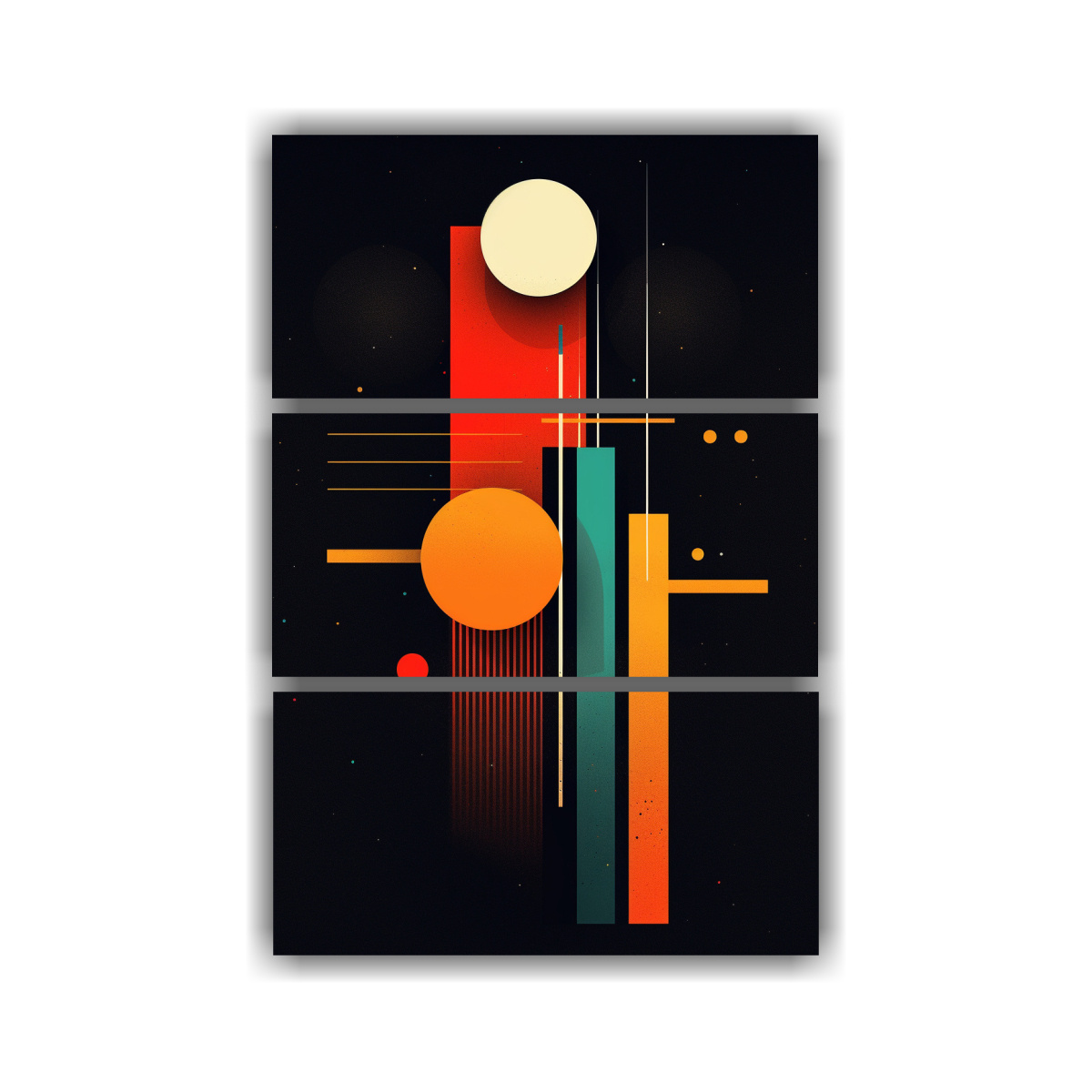 Conjunto De 3 Lienzos Modern Graphic Design Art Festival Canva Style ...