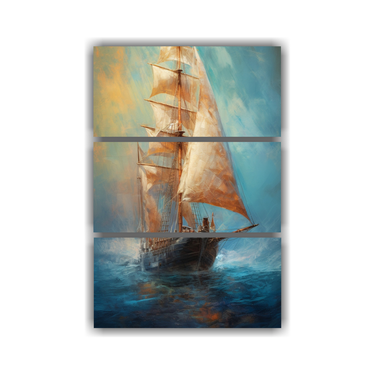 conjunto-de-3-lienzos-tema-intenso-barco-velero-art-stico