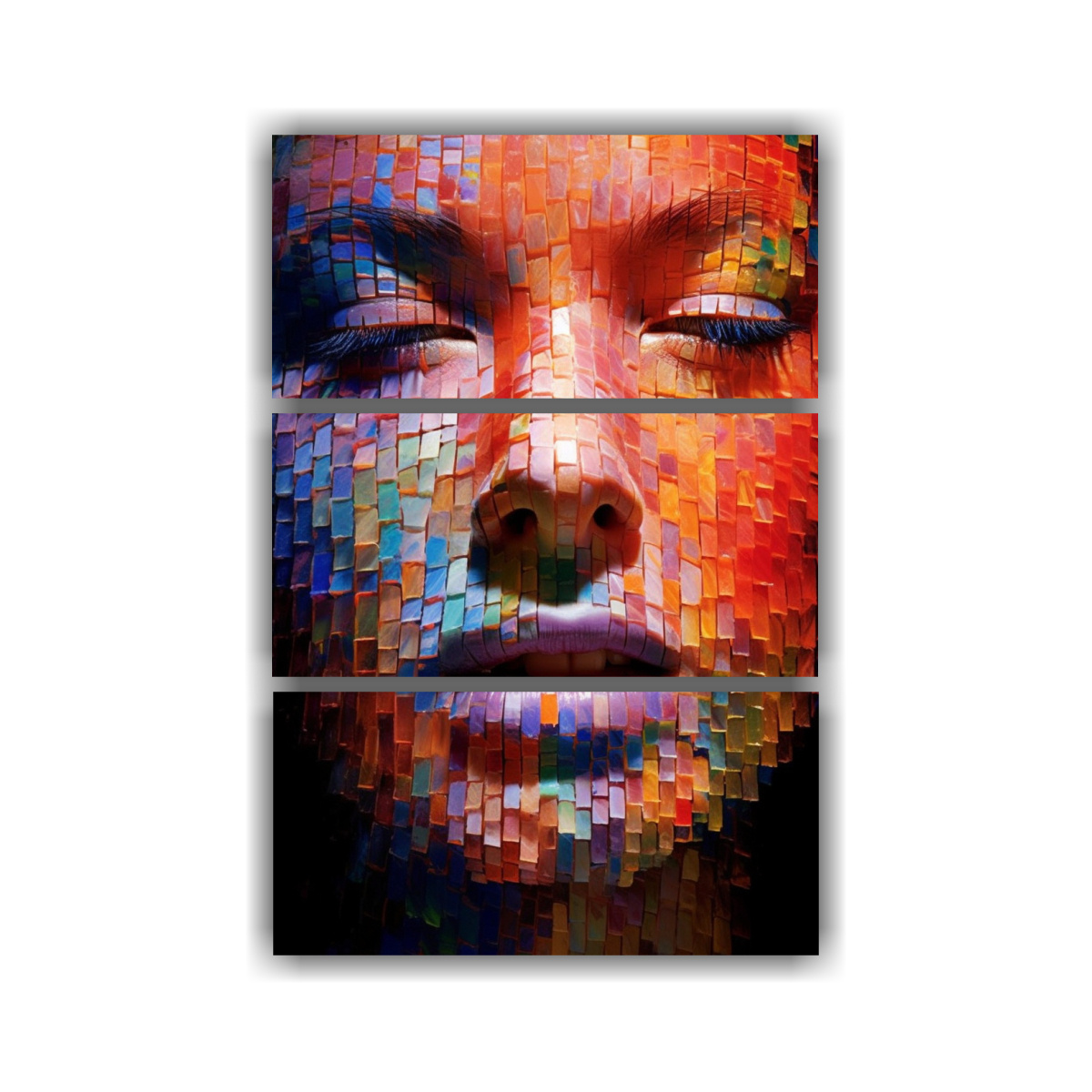 conjunto-de-3-pinturas-abstractas-de-tela-con-textura-de-pincelada-fuerte-y-mapas-cerebrales-de-ni-as-y-elementos-de-desecho