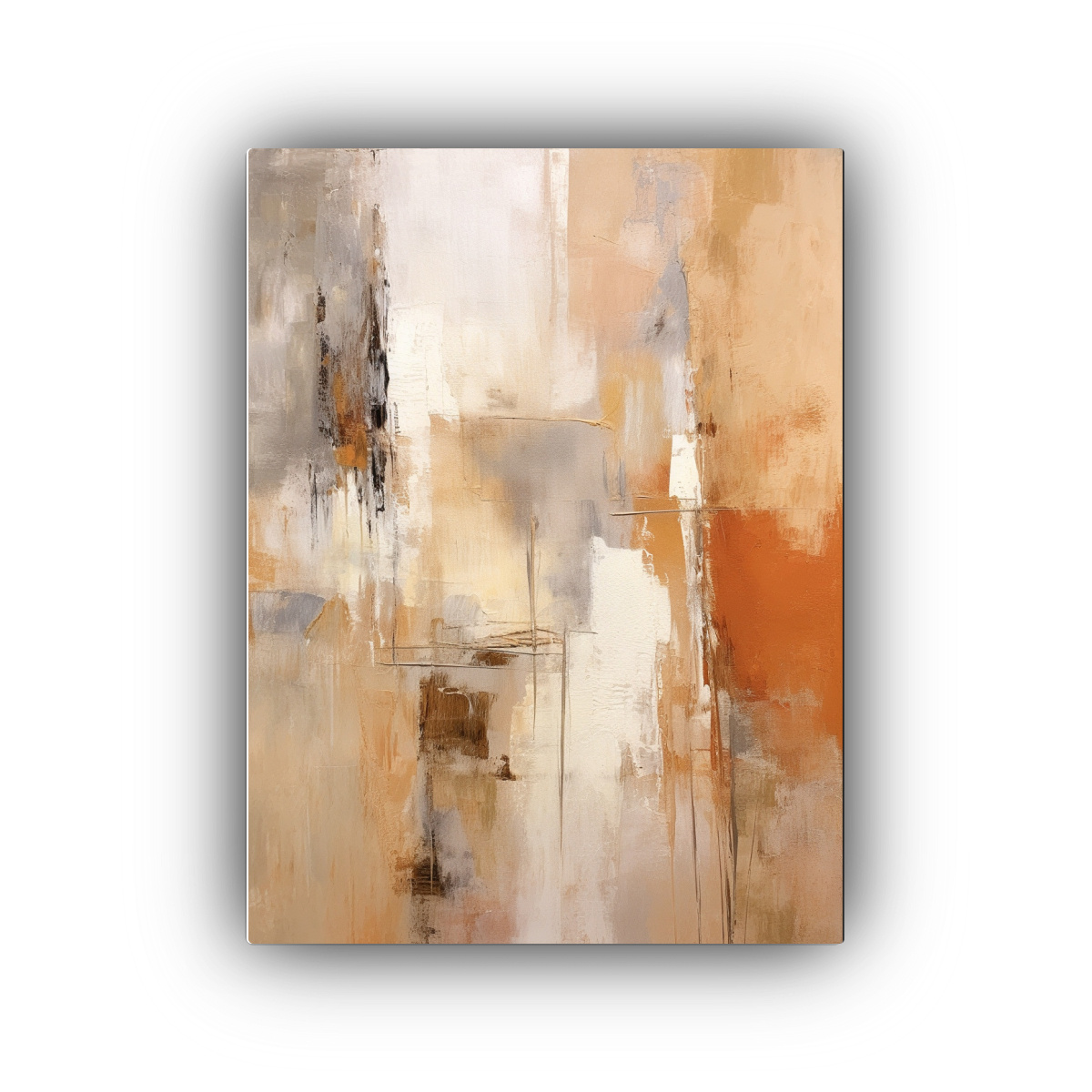 cuadro-abstracto-beige-y-blanco-estilo-vintage