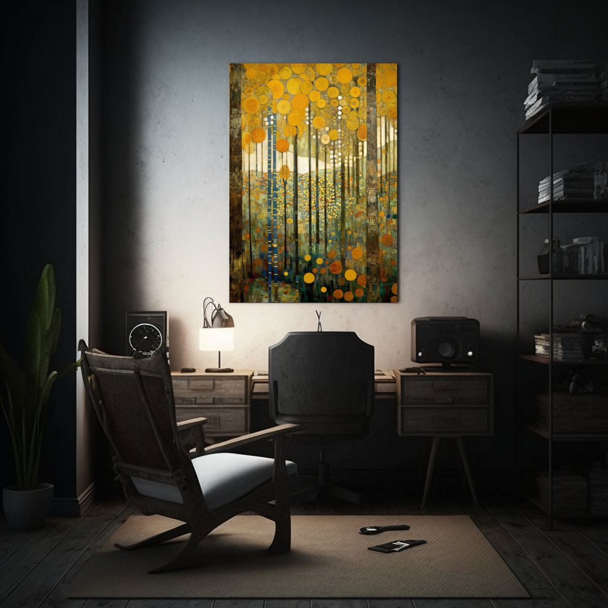 cuadro-abstracto-colorido-estilo-forest-klimt-1