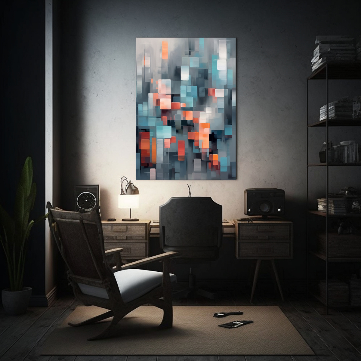 cuadro-abstracto-de-composici-n-din-mica-en-rojo-naranja-y-azul-1