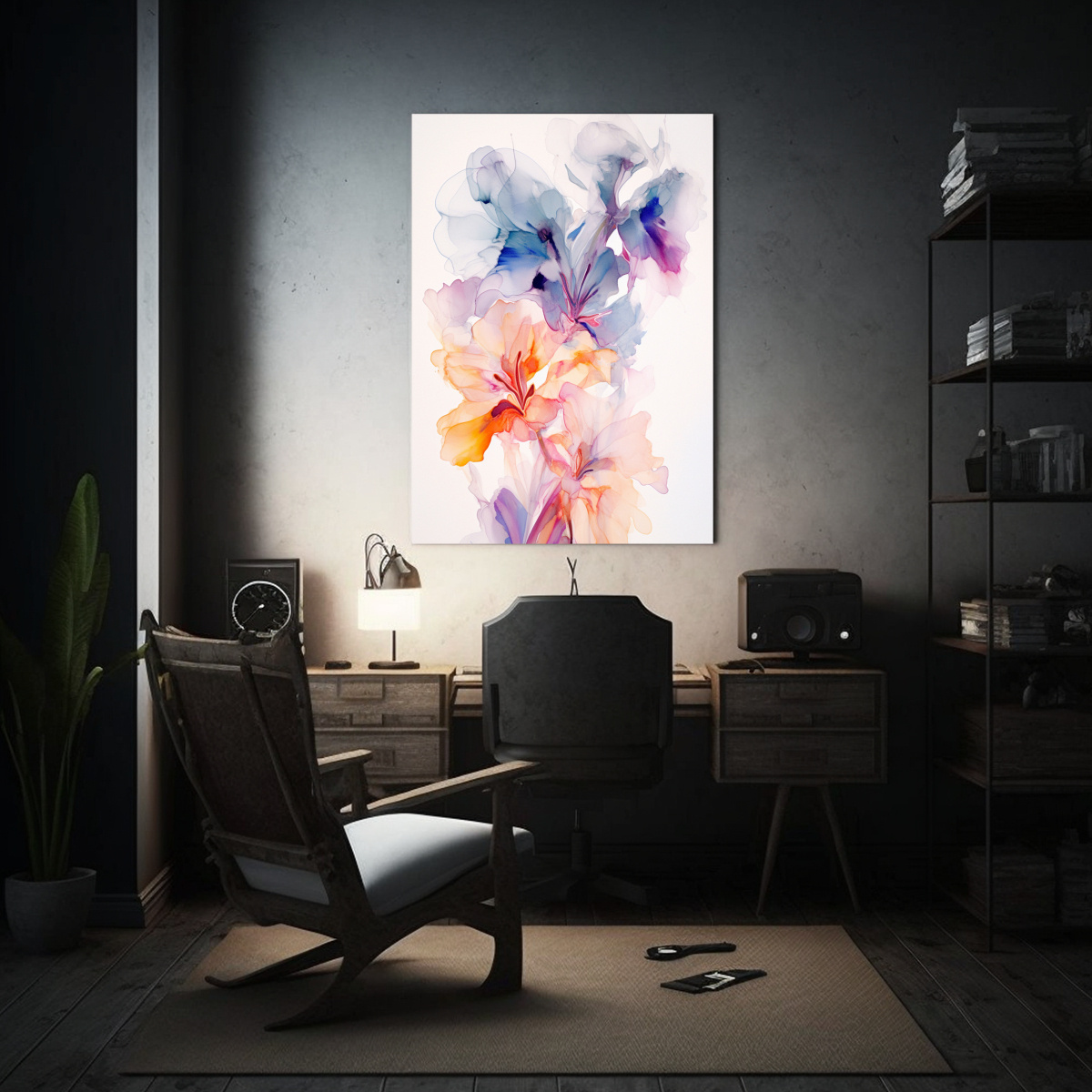 cuadro-abstracto-de-flores-en-acuarela-vanguardia-en-bastidor-1