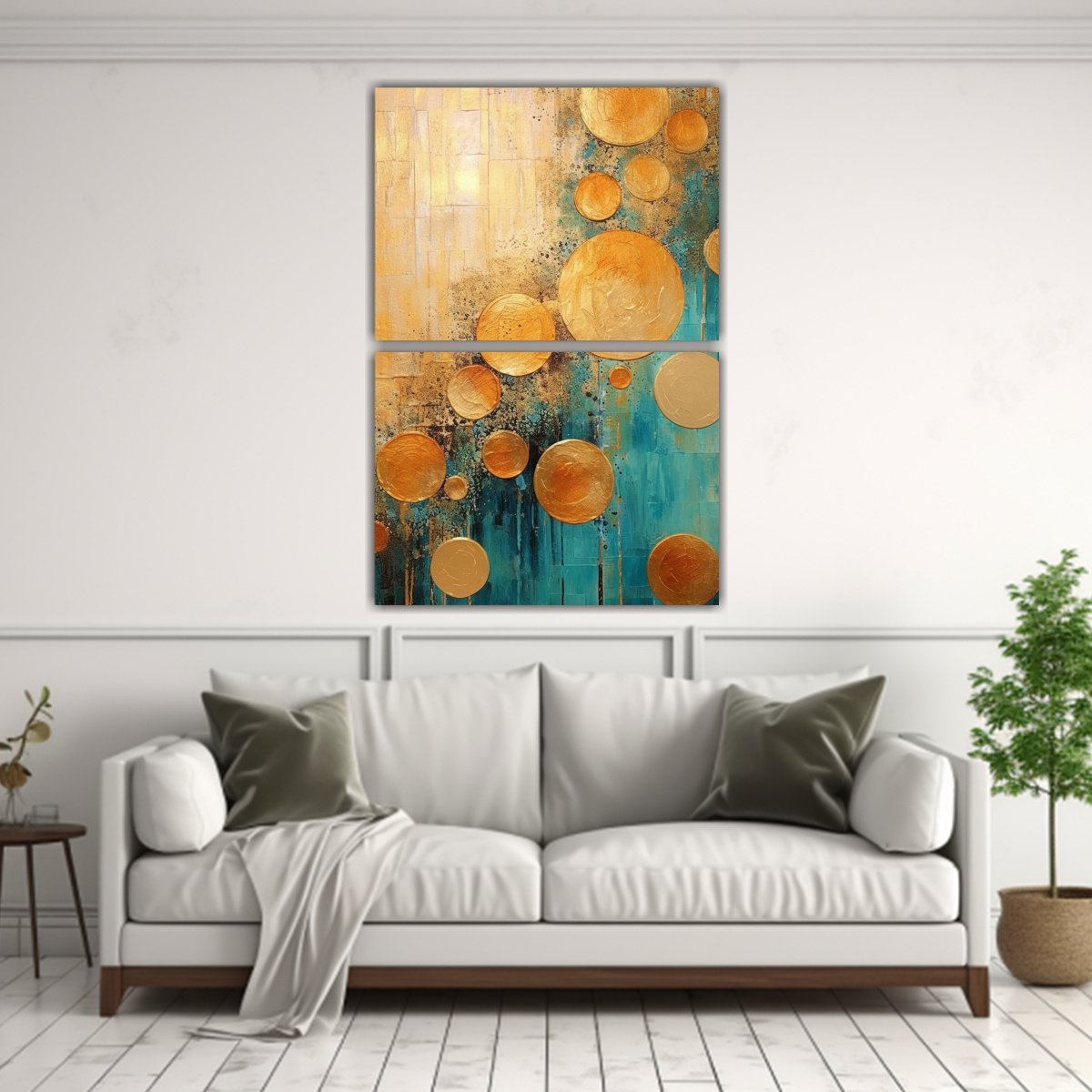 cuadro-abstracto-de-hoja-de-oro-y-colores-completos-en-dos-lienzos-1