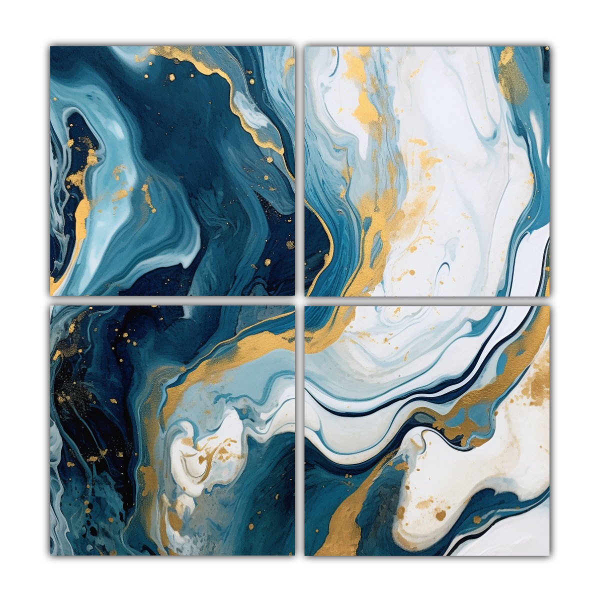 cuadro-abstracto-ebru-azul-oscuro-para-dormitorio