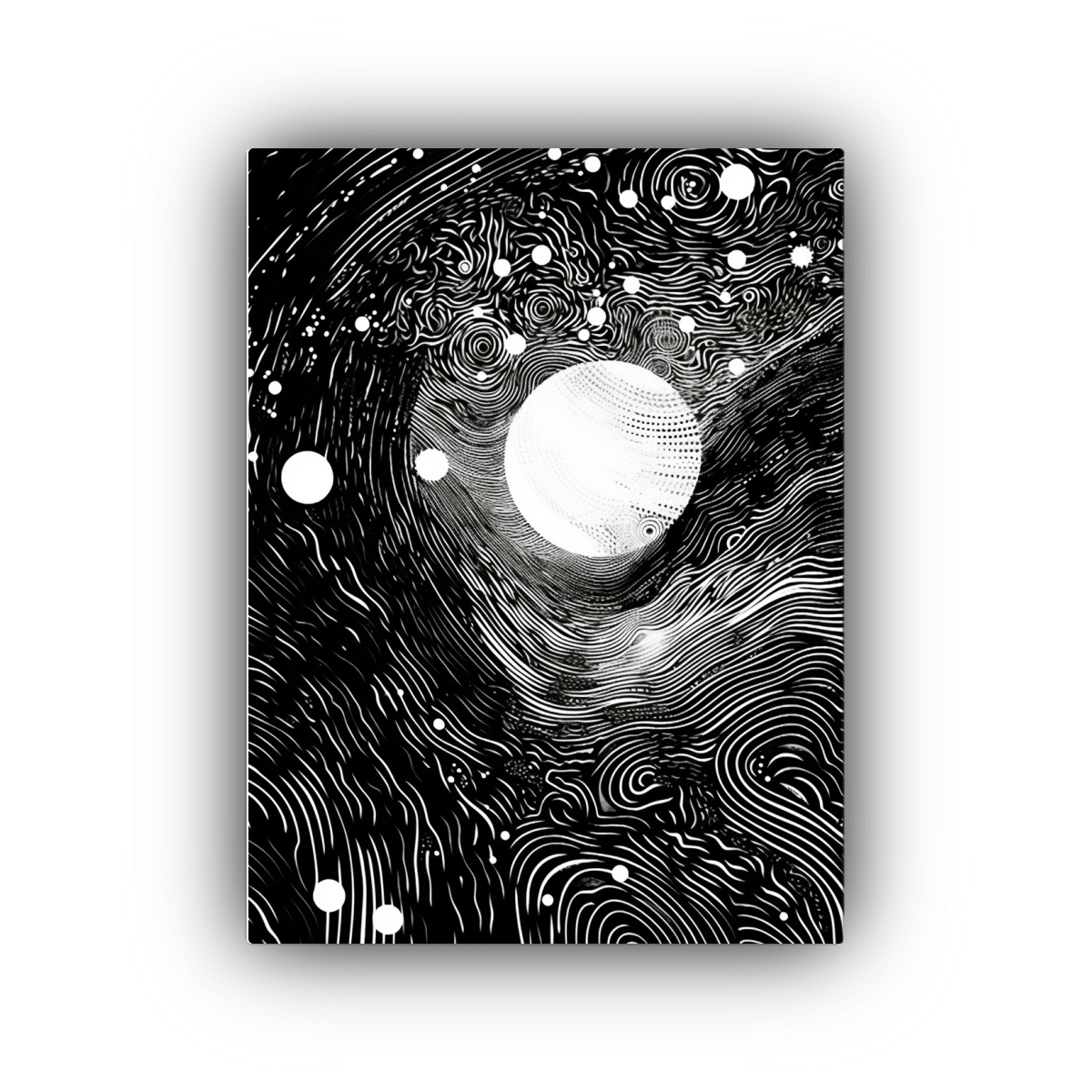 cuadro-abstracto-en-blanco-y-negro-ondulado