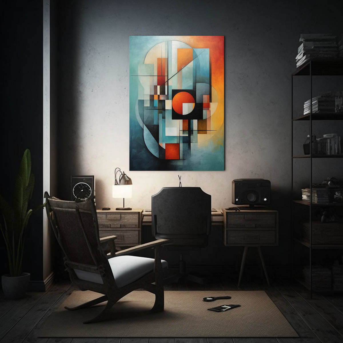 cuadro-abstracto-geom-trico-multicolor-de-finas-l-neas-en-estilo-leo-sobre-lienzo-1