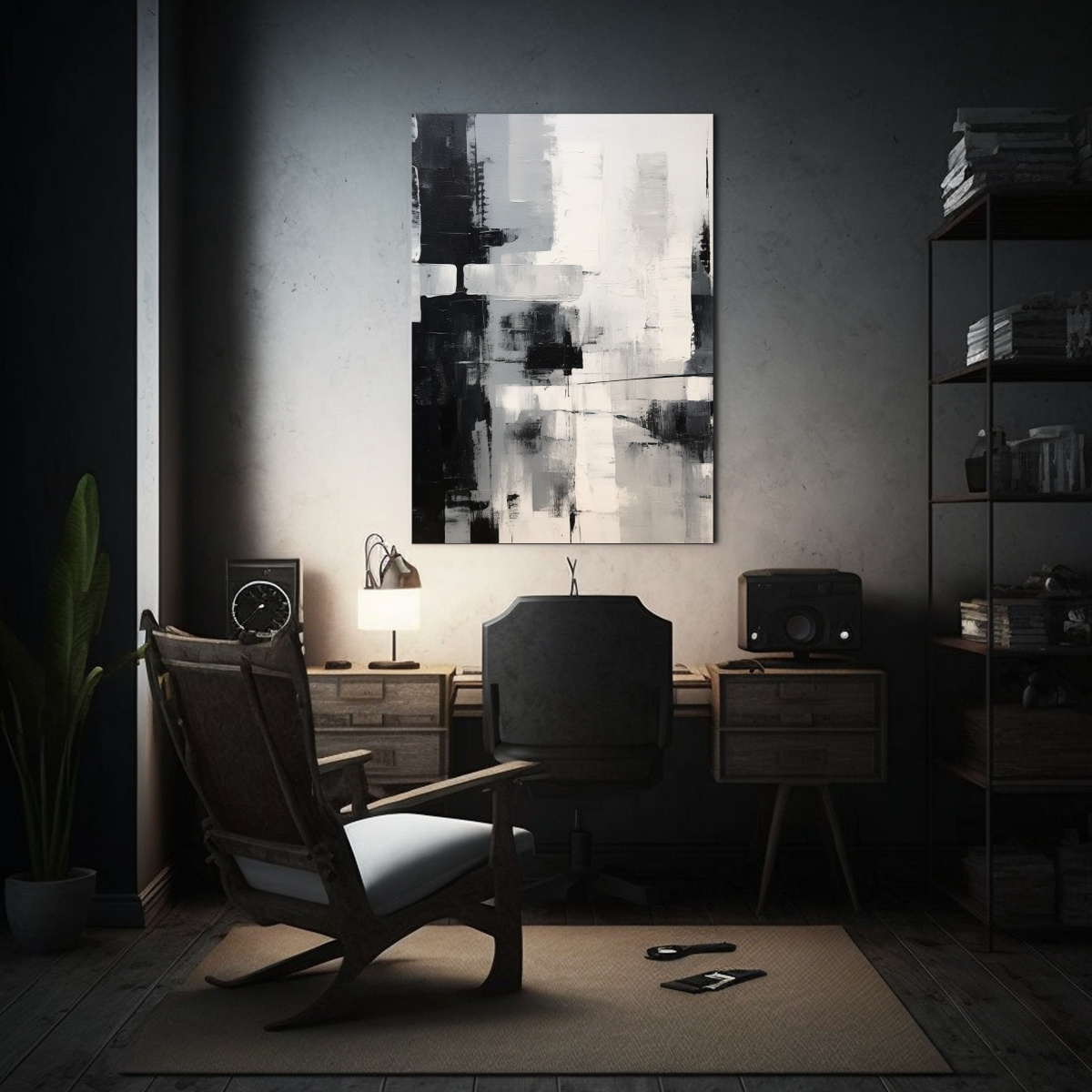 cuadro-abstracto-minimalista-de-una-ciudad-en-ruinas-por-raoul-1