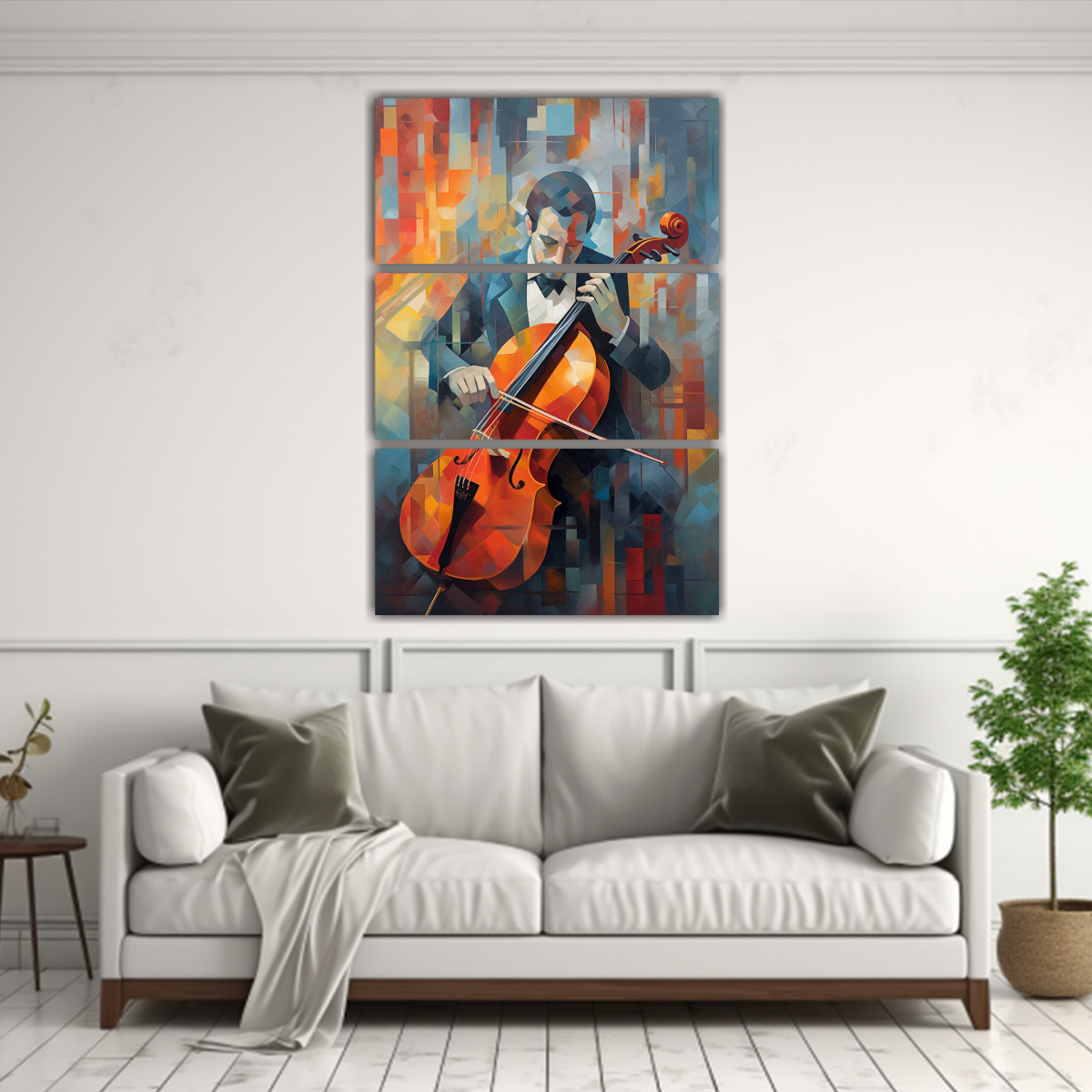 cuadro-abstracto-tr-ptico-finas-l-neas-poder-de-un-m-sico-callejero-1